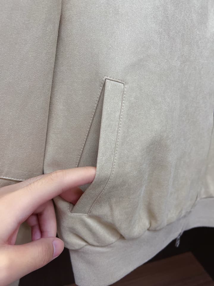 Dior Classic Men's Suede Bomber Jacket in Cognac Brown Suede Jacket