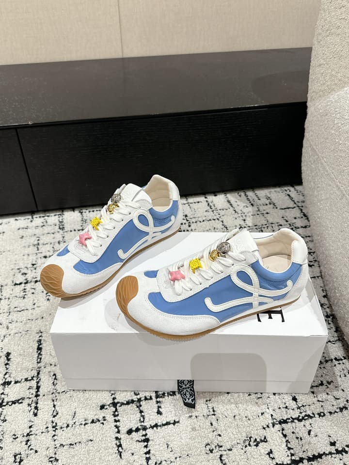 Loewe Ballet Runner 2.0 Unisex Sneakers – 2025 Collection in White And Light Blue