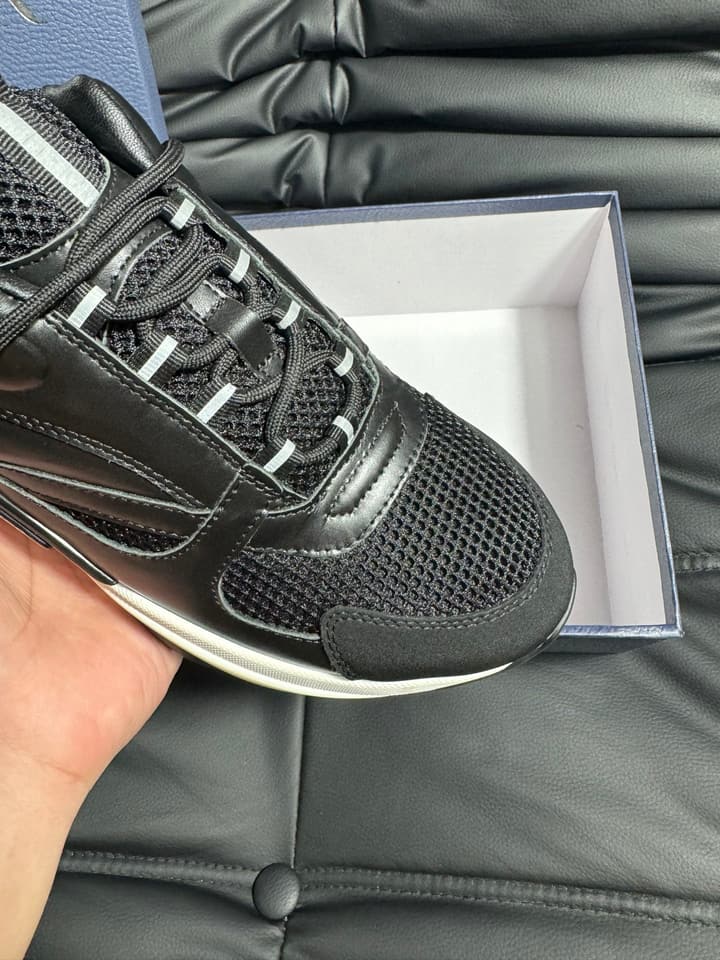 Dior B22 Calfskin Sneakers in Black
