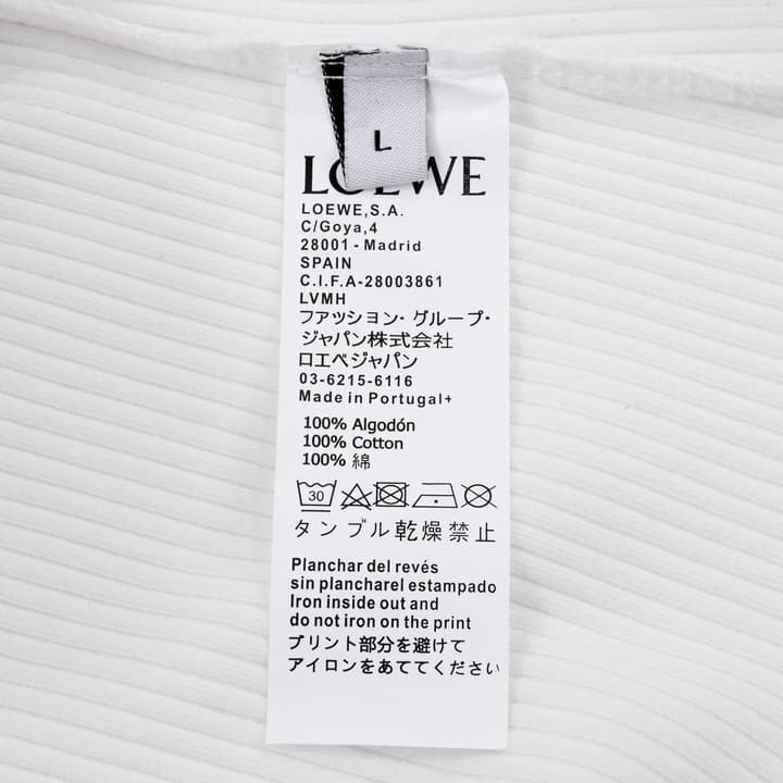 Loewe Classic Embroidered Tank Top – 2023SS in White