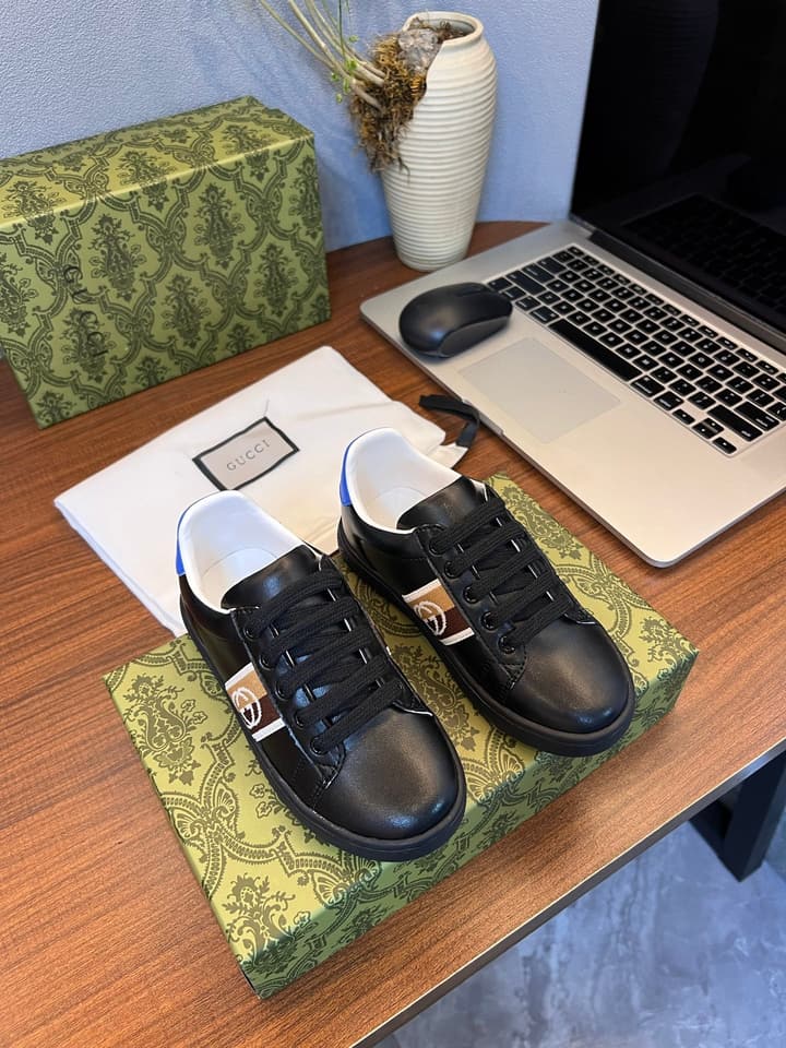 Gucci Kids Sheepskin-Lined Sneakers – Kids Collection