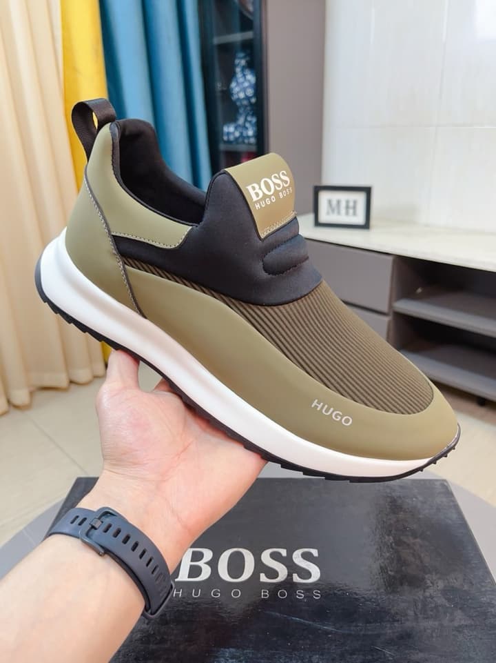 Boss Classic Suede and Waterproof Casual Sneakers