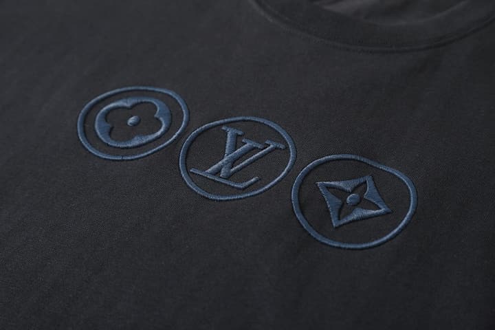 Louis Vuitton Monogram 3D Embroidered T-Shirt – 26SS in Black