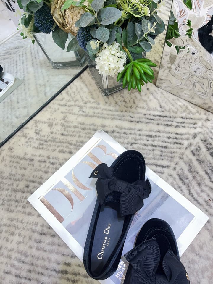 Dior Diorissimo Velvet Loafers – 2025 Autumn Collection