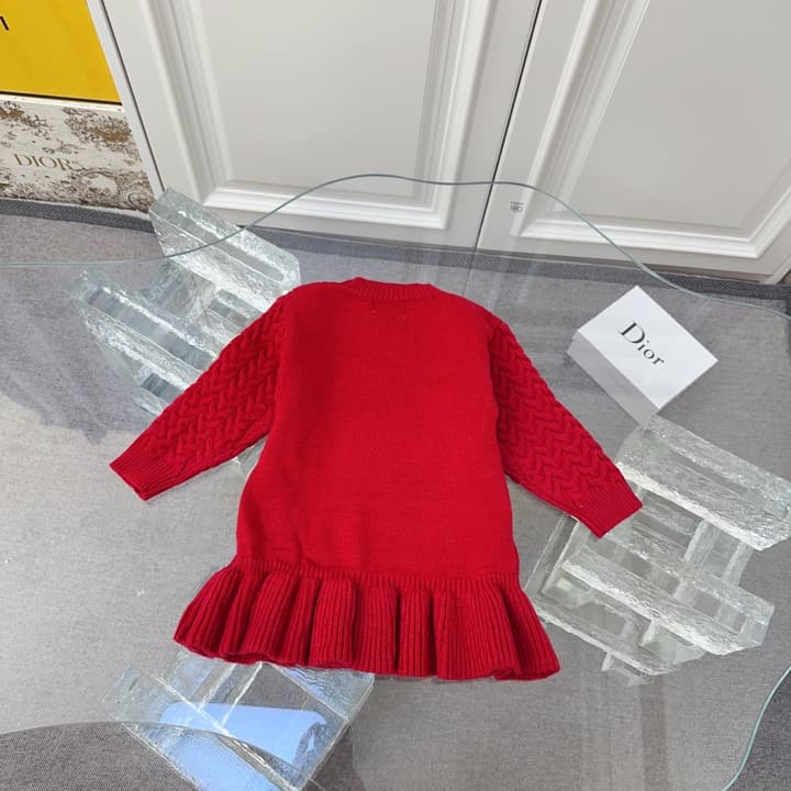 Moncler Kids Cable Knit Mermaid Dress – Kids Collection in Cable Knit Cream
