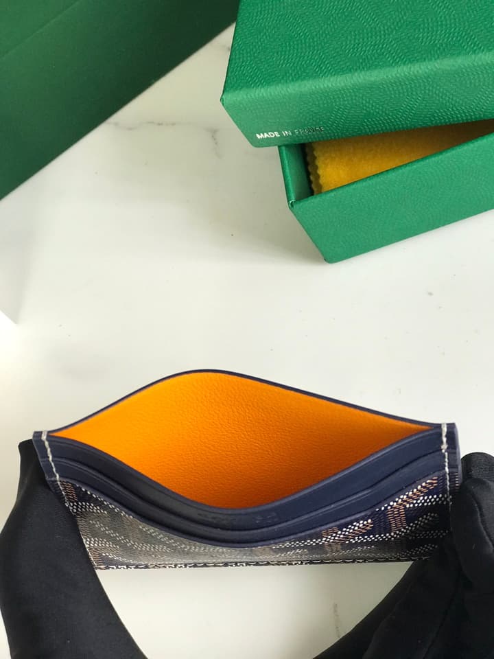 Goyard Card Holder in Black Pattern