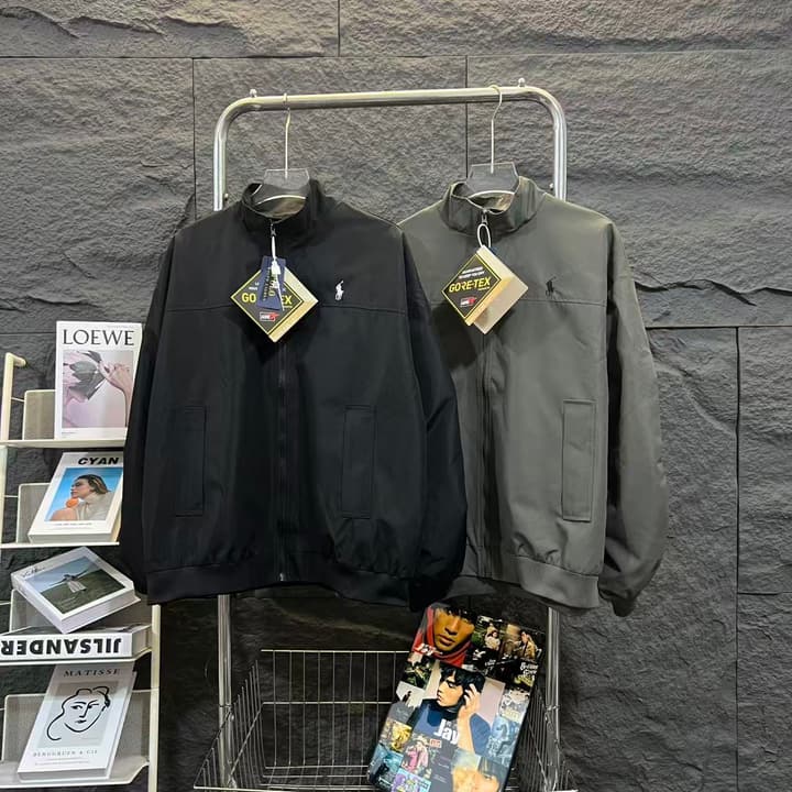 Ralph Lauren Retro Workwear Embroidered Jacket in Black