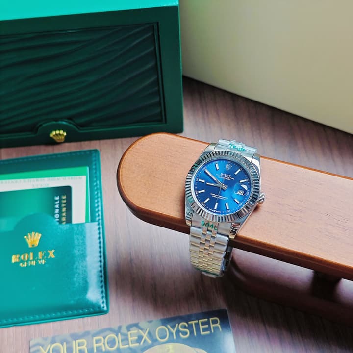 Rolex Datejust 41mm Blue Dial Oystersteel Watch