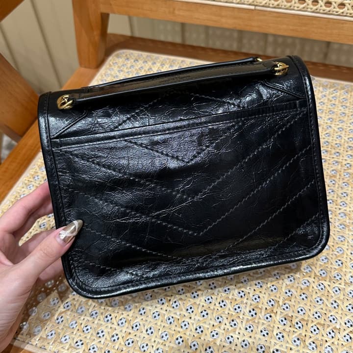 Saint Laurent Niki Baby Shoulder Bag in Apricot
