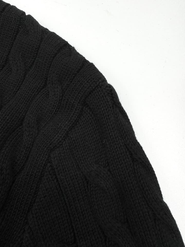Loewe Anagram Embroidered Cotton Cardigan in Black Cardigan With Gold Anagram