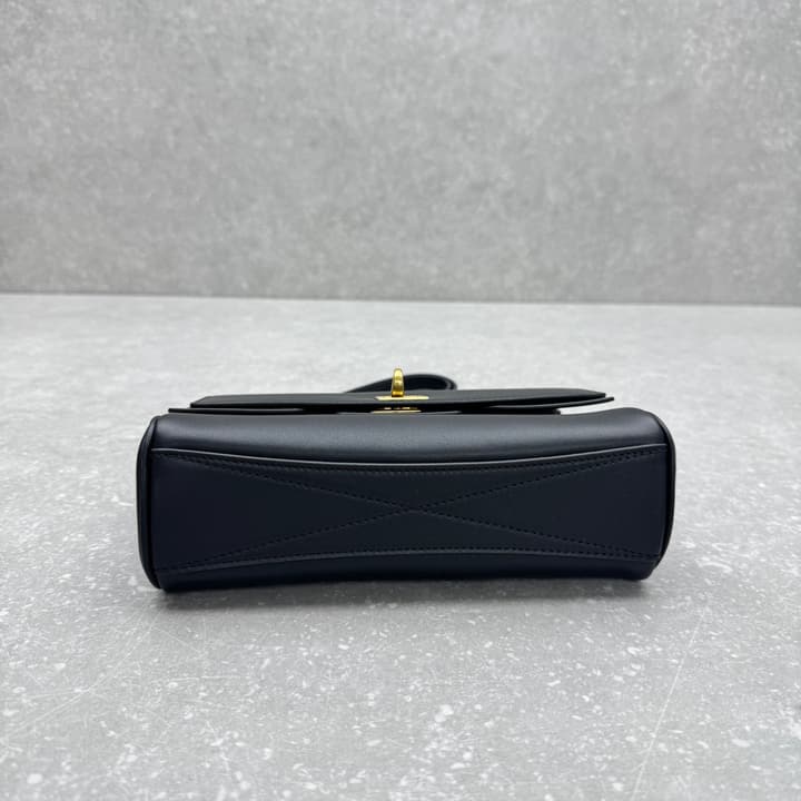 Balenciaga Bel Air Flap Small Shoulder Bag in Classic Black Leather