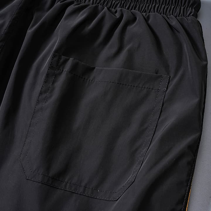 Versace Webbing Detail Swim Trunks – Spring/Summer 2026 Collection in Black