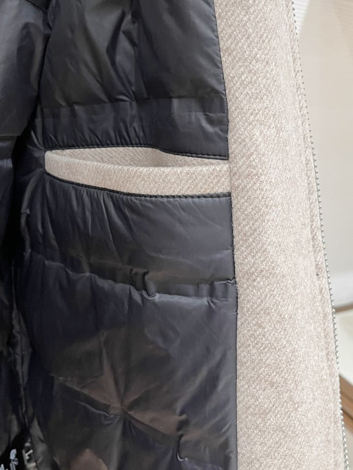 Loro Piana Knit Blend Down Jacket – 25FW in Dark Heather Gray