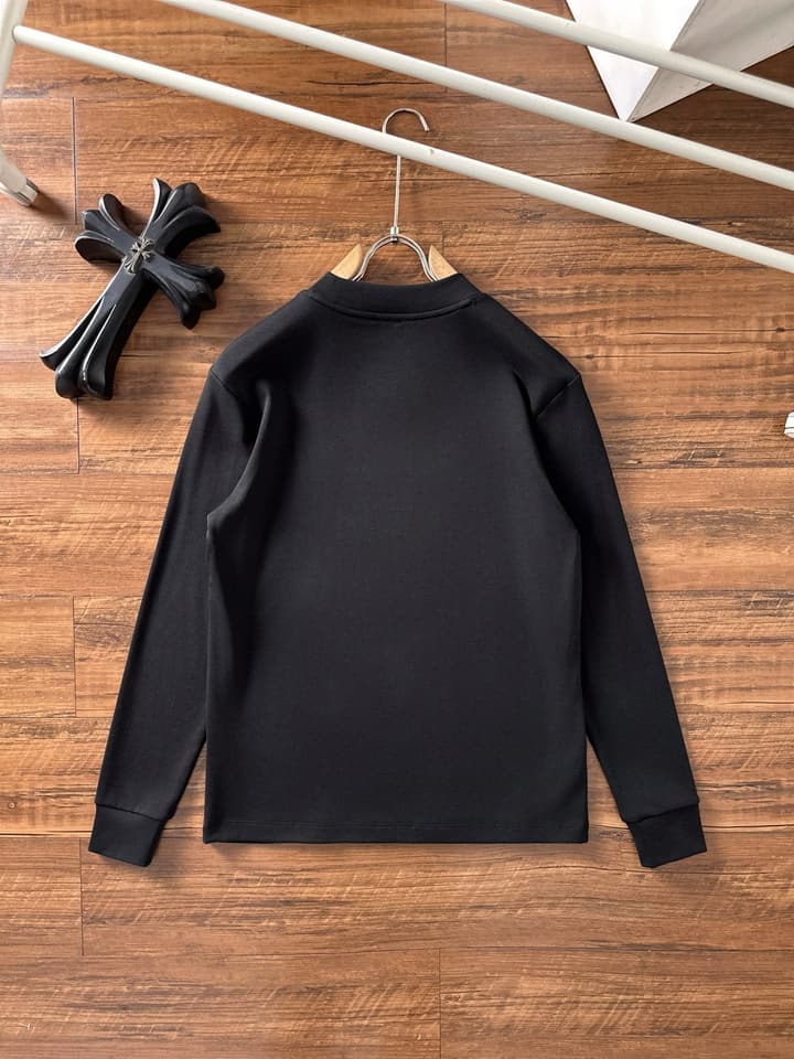 Gucci Long Sleeve T-Shirt – 2025FW in Black With Light Logo