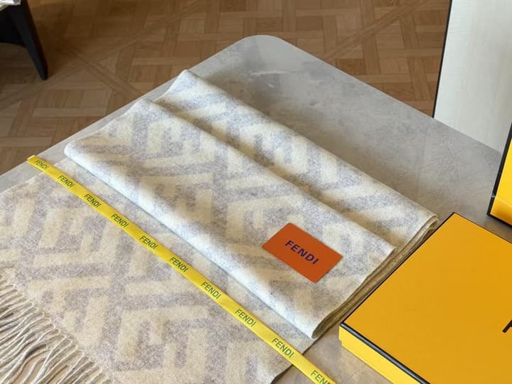 Fendi FF Monogram Cashmere Scarf