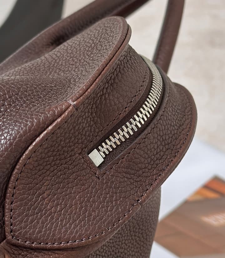 The Row Agnes 15 Leather Bowling Bag
