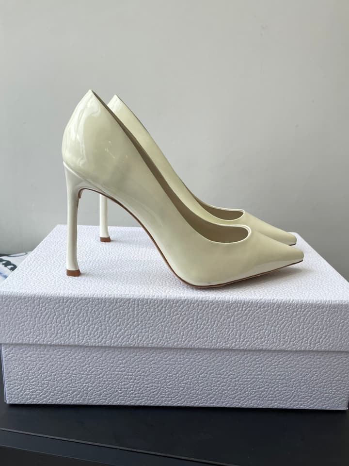 Dior Pointed High-Heel Pumps – 25SS Spring/Summer Collection in Patent Burgundy