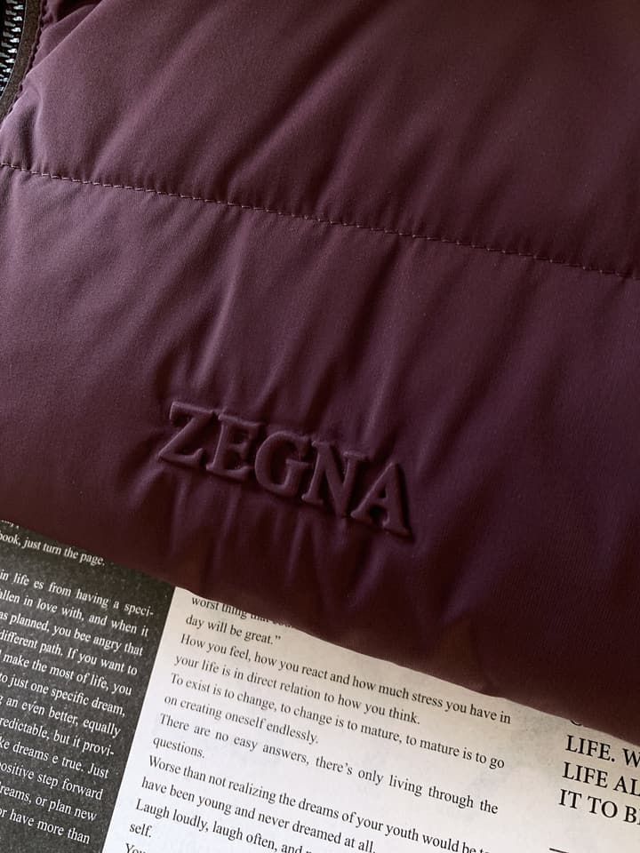Zegna Spliced Down Puffer Jacket – 2025FW in Classic Black