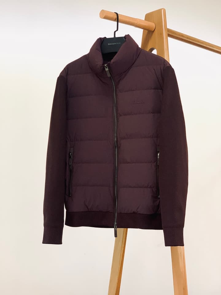 Zegna Spliced Down Puffer Jacket – 2025FW in Classic Black