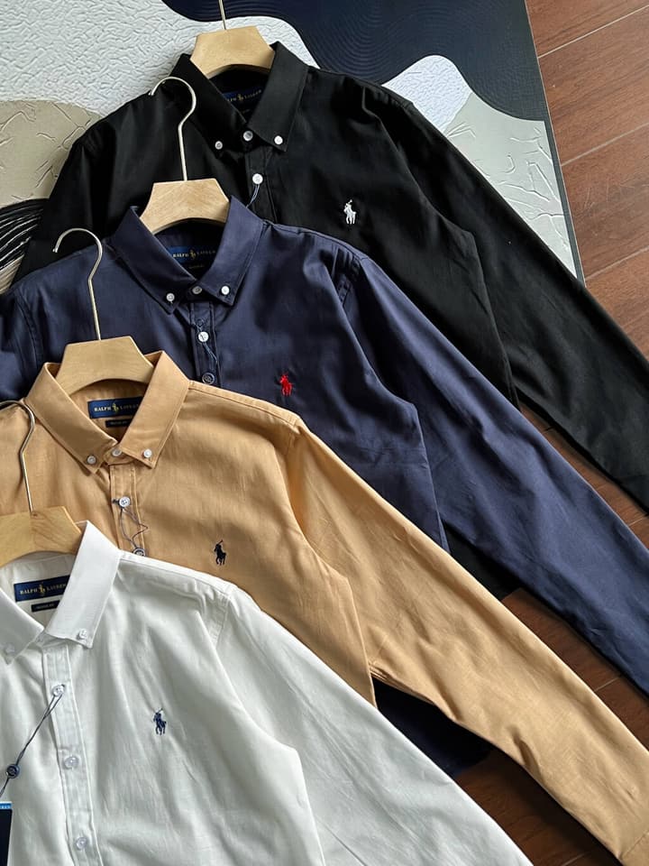 Ralph Lauren Pony Logo Linen Shirt – Spring/Summer Collection in Black