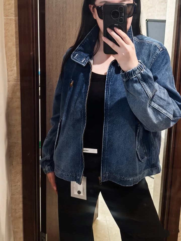 Ralph Lauren Washed Denim Jacket – 2025 Fall Collection in Classic Blue Denim