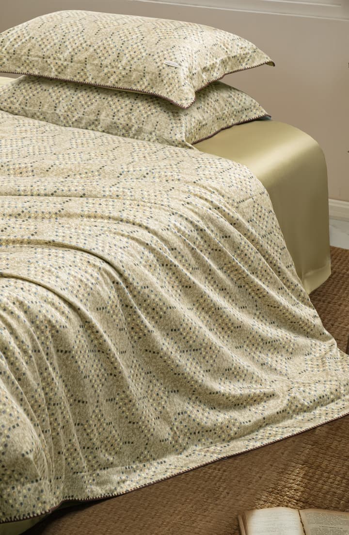 Bottega Veneta Home Collection Lava Woven Bed Set – Limited Edition in Khaki Yellow Woven Print