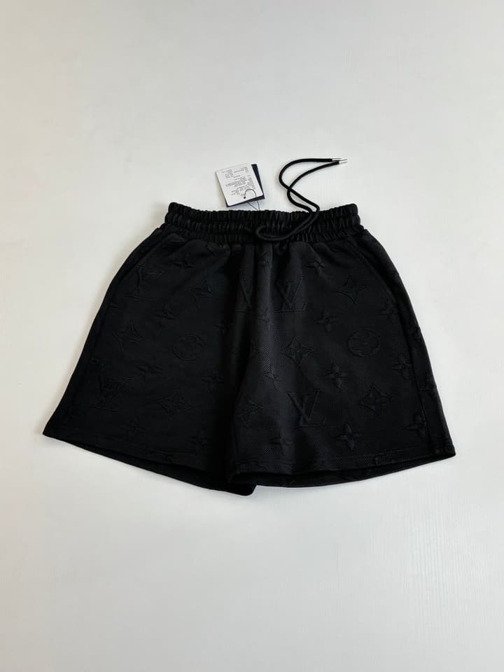 Louis Vuitton Monogram Embossed Jacquard Shorts in Black
