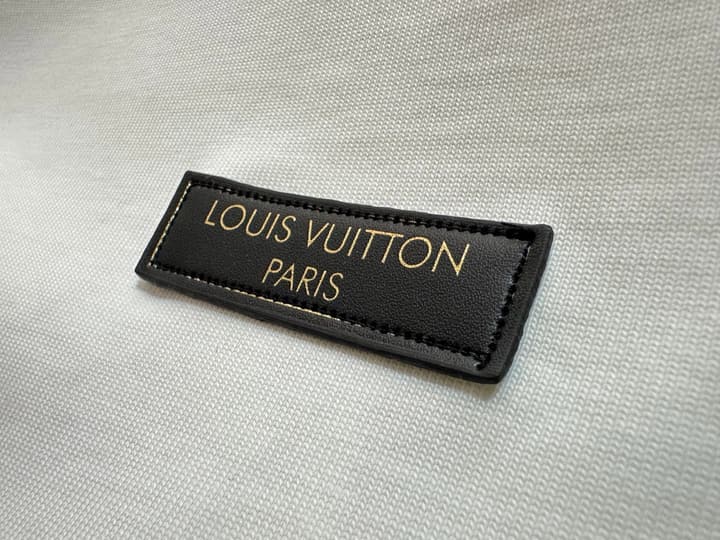 Louis Vuitton Leather Patch Crewneck T-Shirt – 26SS in White