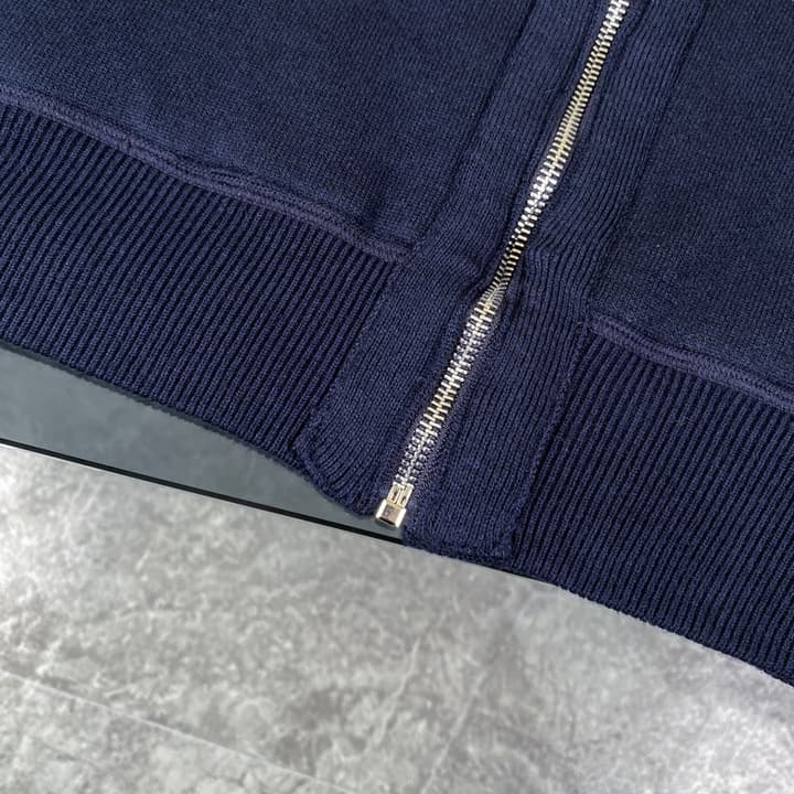 Hermès Classic Jacquard Cashmere Hooded Cardigan in Dark Jacquard Pattern