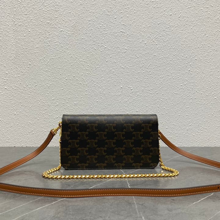 Celine Triomphe Canvas Flap Bag