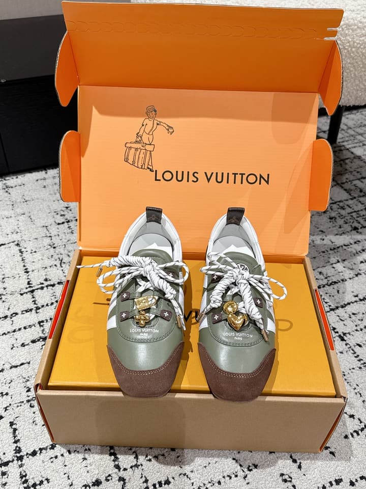 Louis Vuitton Sneakerina Ballet Sneakers – 2025 Collection in Metallic Silver