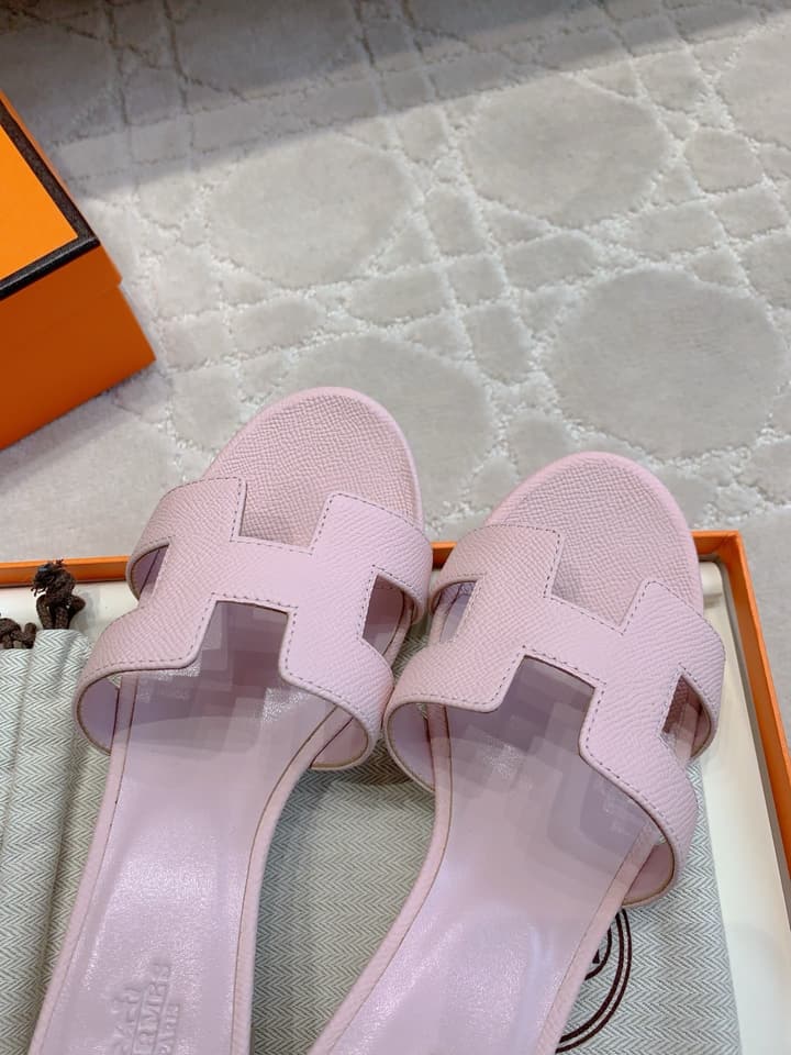 Hermès H-Heeled Sandals in Tan