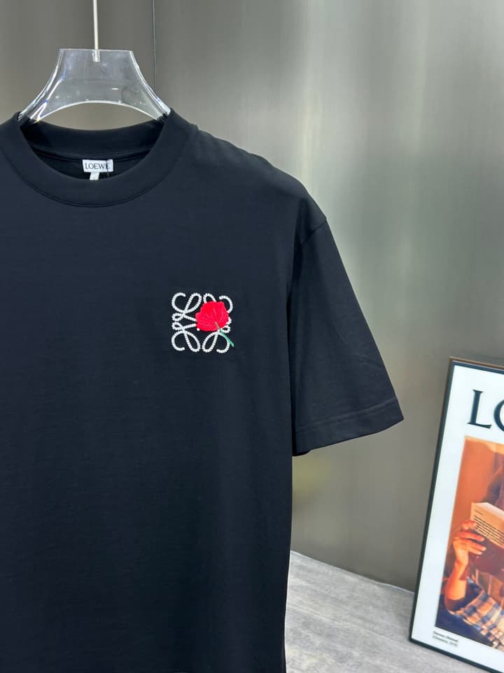 Loewe 3D Logo High-Count Cotton T-Shirt – 2026SS in Black