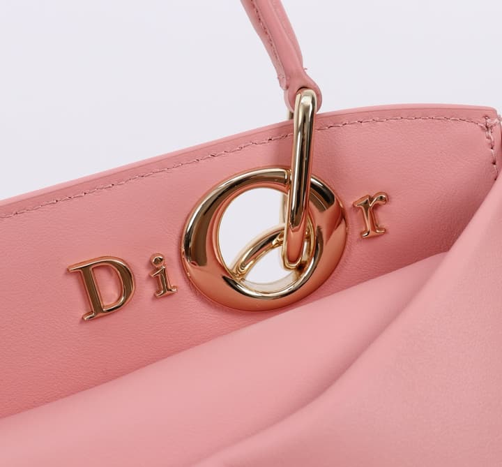 Dior Trapezoidal Bow Handbag – 2026 Spring/Summer Collection in Deep Burgundy