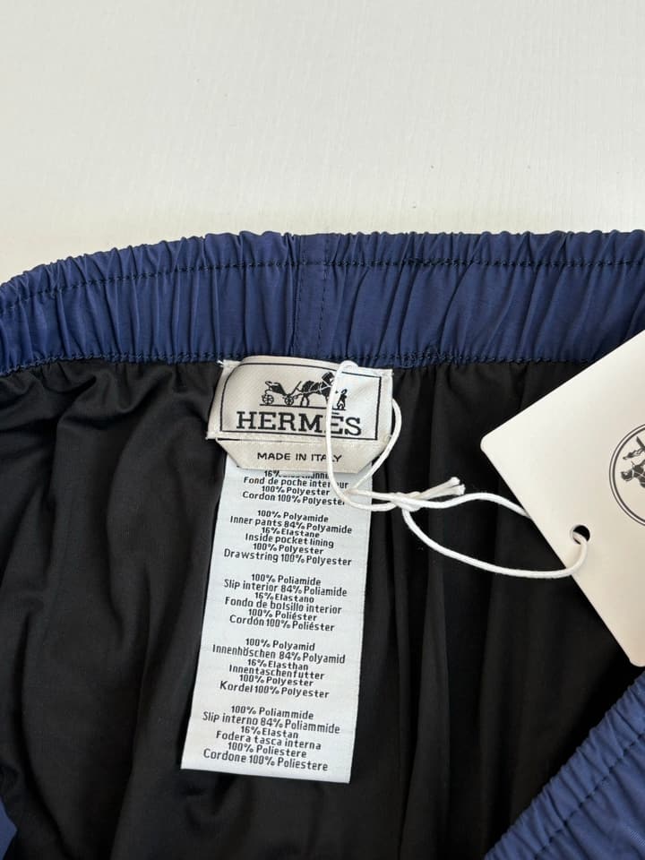 Hermès H Monogram Water-Sensitive Swim Trunks – Spring/Summer Collection in Black