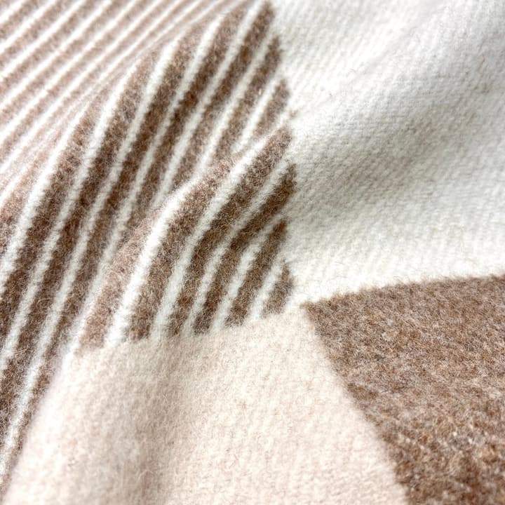 Hermès H Riviera Wool Cashmere Blanket in Beige And Taupe Reversible