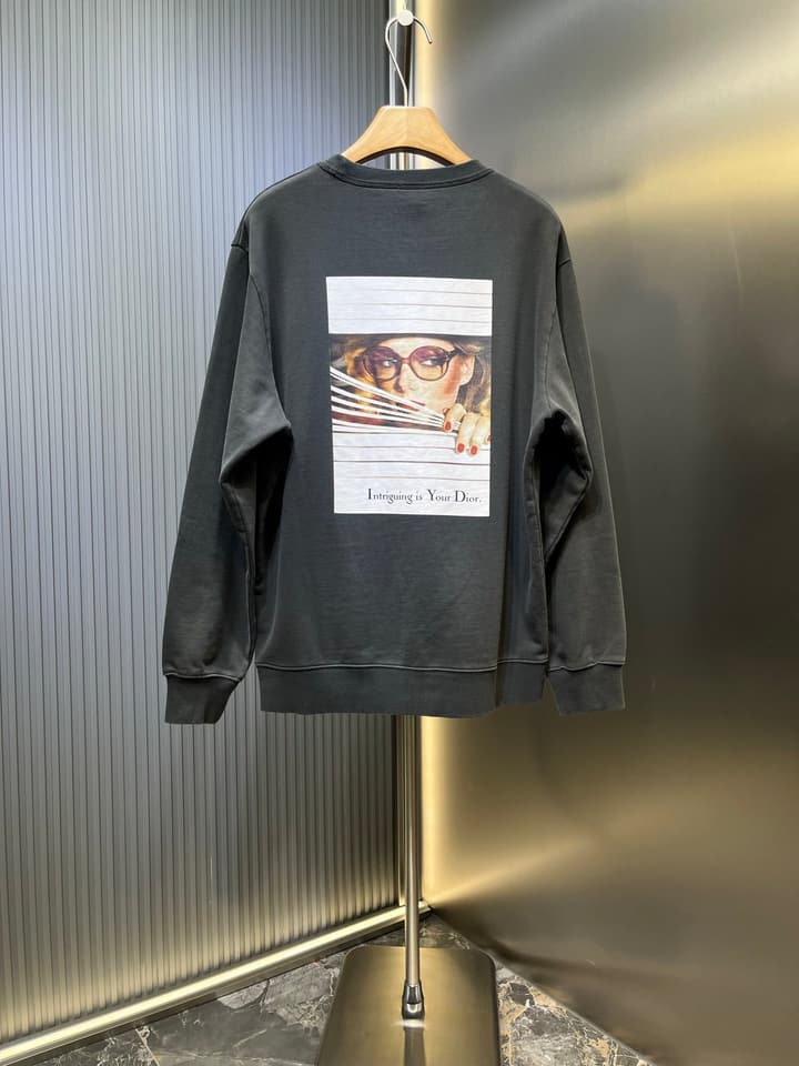 Dior Heritage Portrait Print Crewneck Sweatshirt