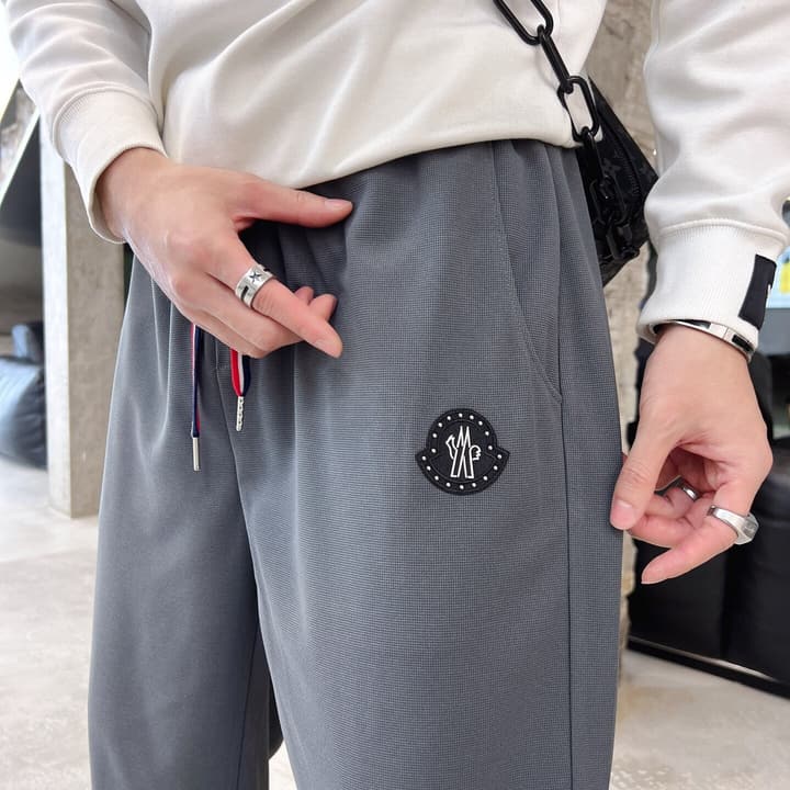 Moncler Logo Embroidered Sweatpants – 2023 Spring/Summer Collection in Black