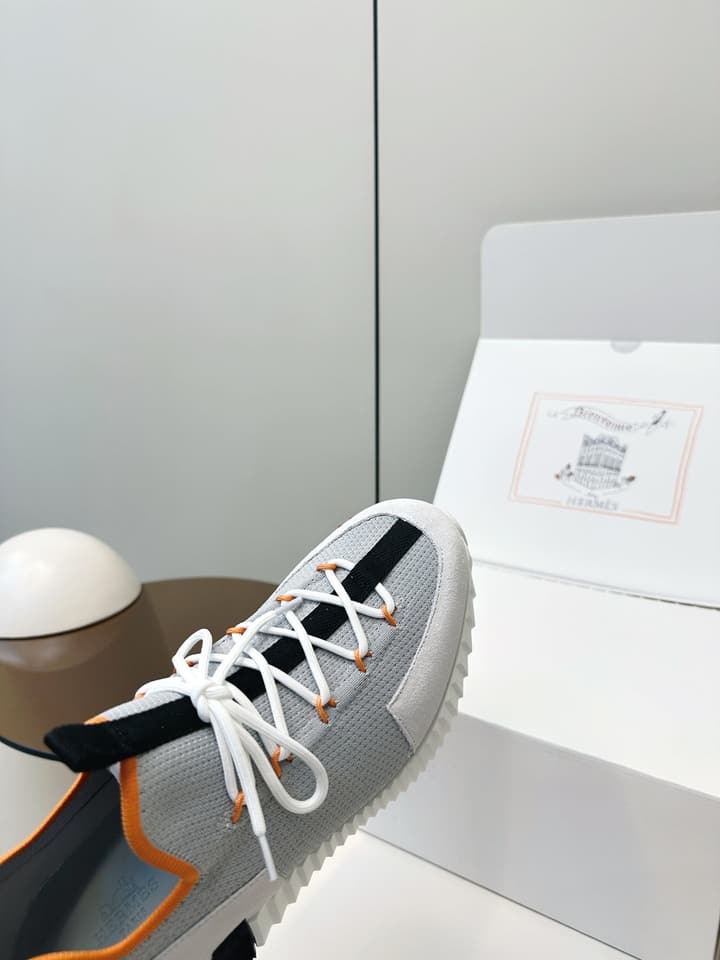 Hermes H Classic Couple Sneakers in Black