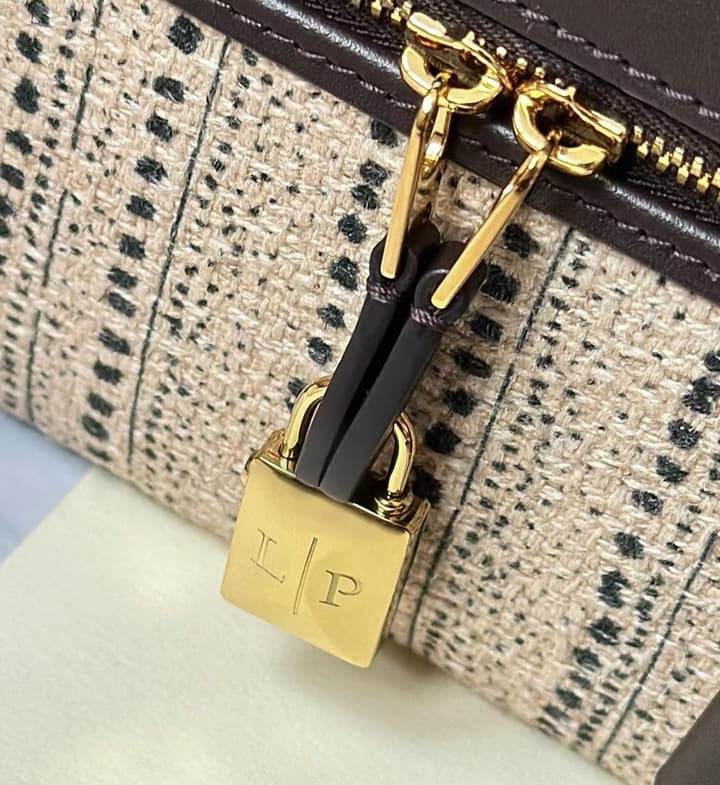 Loro Piana Extra Bag L23 in Brown And Beige Jacquard