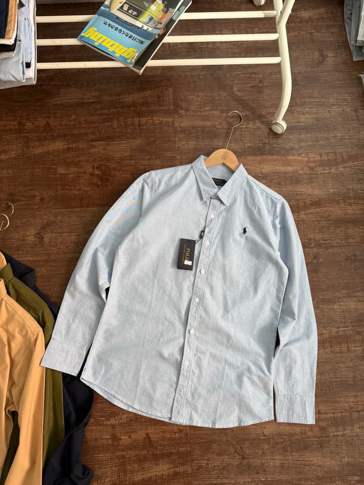 Ralph Lauren Oxford Long-Sleeve Shirt – 2025 Collection in Army Green