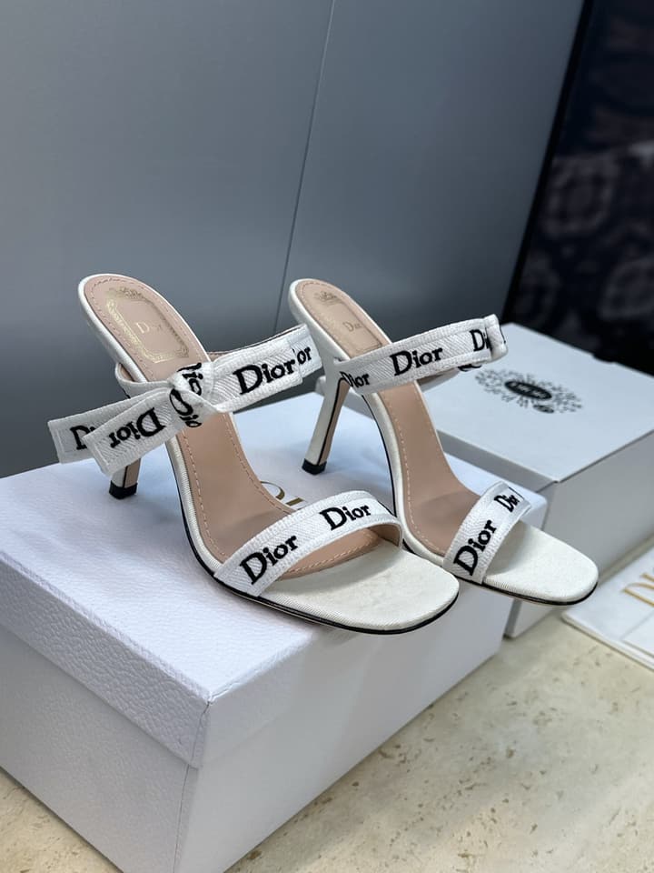 Dior J'Adior Dentelle Jelly Bow Pumps – 2026 Early Spring Collection in Black High Heel