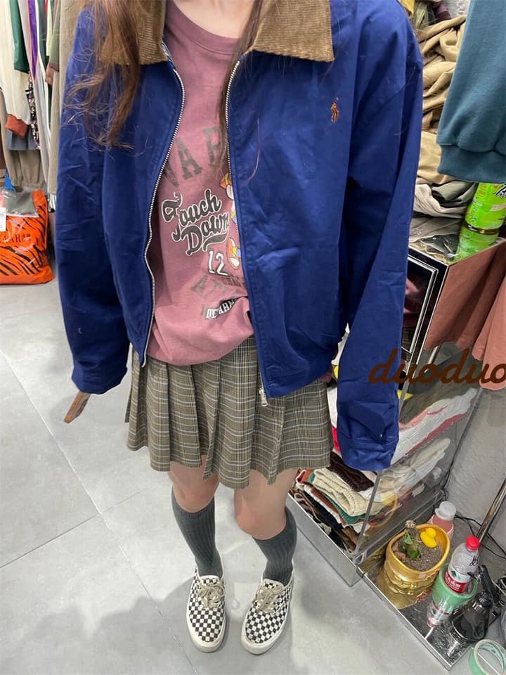 Ralph Lauren Campus Collared Jacket in Blue