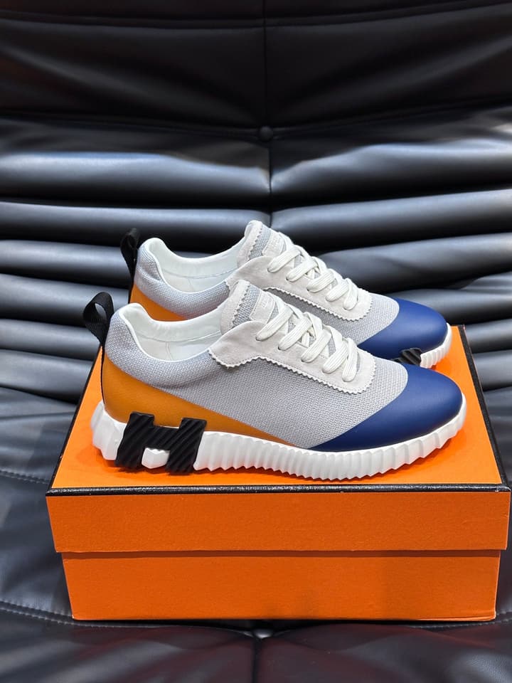 Hermès Bouncing Sneakers in Charcoal