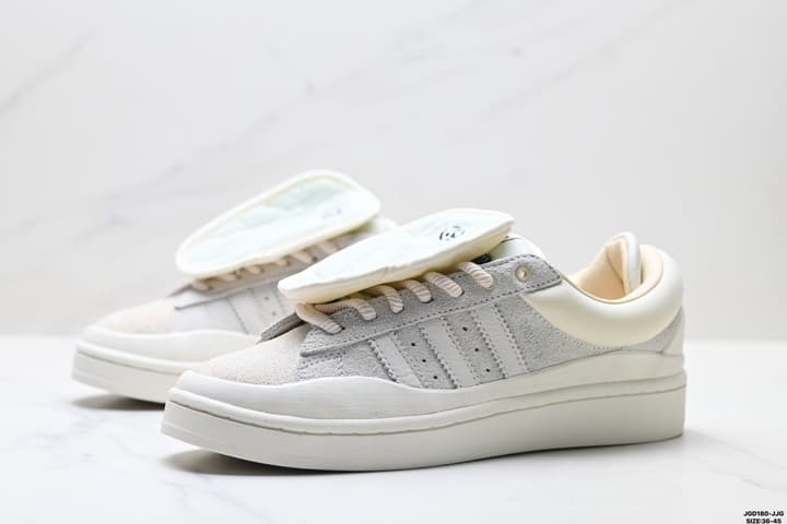 Adidas x Bad Bunny Campus Low-Top Sneakers in Cream Off-white