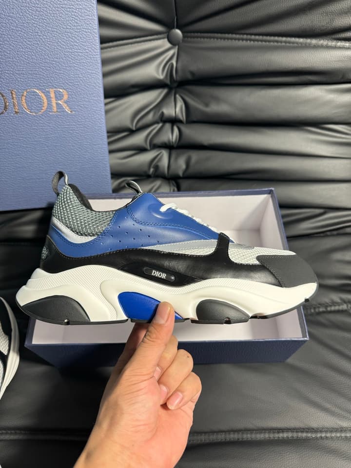 Dior B22 Calfskin Sneakers in Black