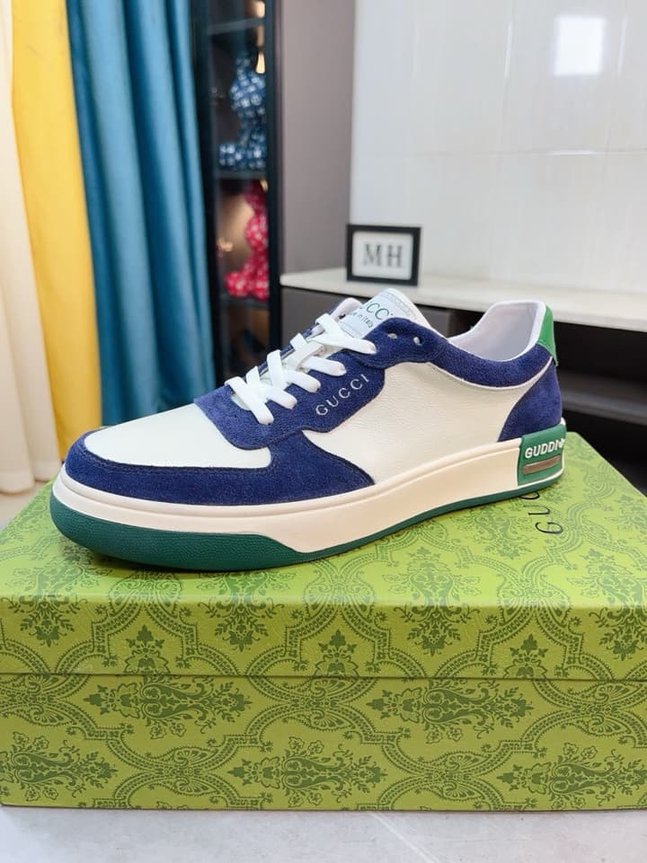 Gucci New Season Casual Fashion Sneakers in Black With Web Stripe