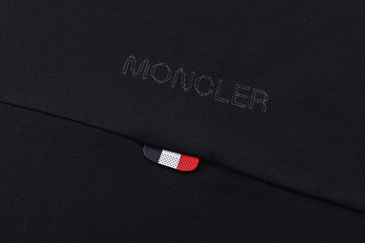 Moncler Logo Patch Cotton Pique Polo Shirt – 26SS in Black
