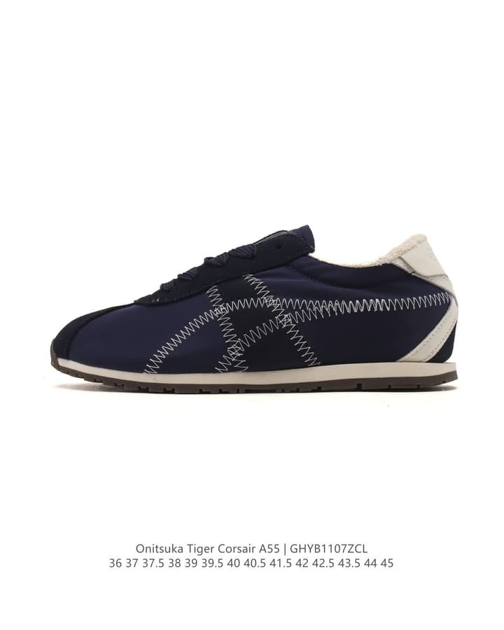 Onitsuka Tiger TIGER CORSAIR A55 Running Shoes in Beige Suede