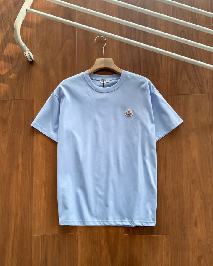 Moncler Classic Logo Cotton T-Shirt in Bright Green